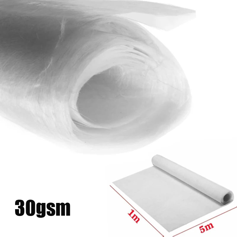 1m/5m Fiberglass Ma, Alkali-Free Chopped Strand Fiber Cloth for GRP Resin, DIY & Fabric Reinforcement