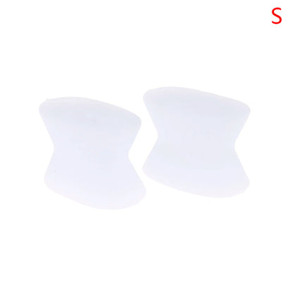 2PCS Silicone Foot Finger Toe Separator Adjuster Hallux Valgus Pedicure Corrector Feet Care Bunion Bone Thumb Valgus Protector
