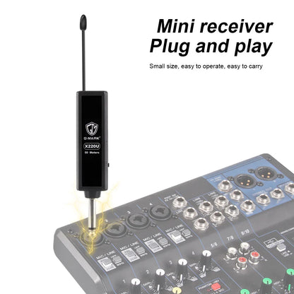 Wireless Microphone G-MARK X220U UHF Karaoke Mic With Rechargeable Lithium Battery Receiver Work 5 Hours For Speakers