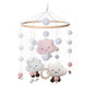 Baby Soft Felt Cartoon Wool Ball Seashell Rattles Hanging Bed Bell Newborn Mobile Crib Wooden Bracket Montessori Education Toys