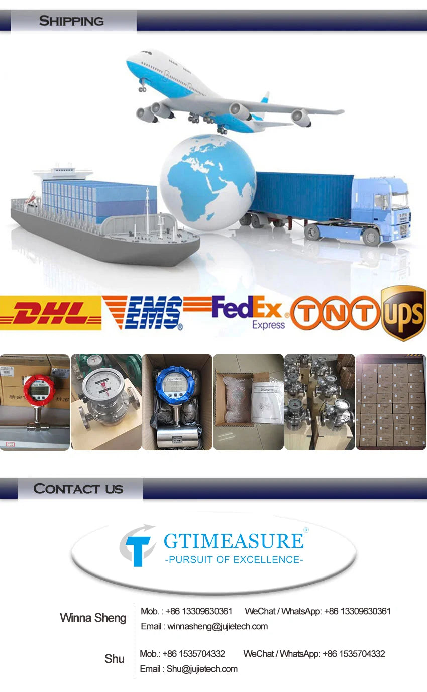 Digital Electromagnetic Flow Meter with LCD Display  for DN15 to DN300 Pipes  Pulse and 4-20mA Output