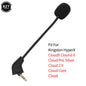 New 3.5mm Headphone Microphone for Kingston HyperX Cloud 2 II X Core Pro Silver Cloud Accessories Gaming Headsets Mic Microphone