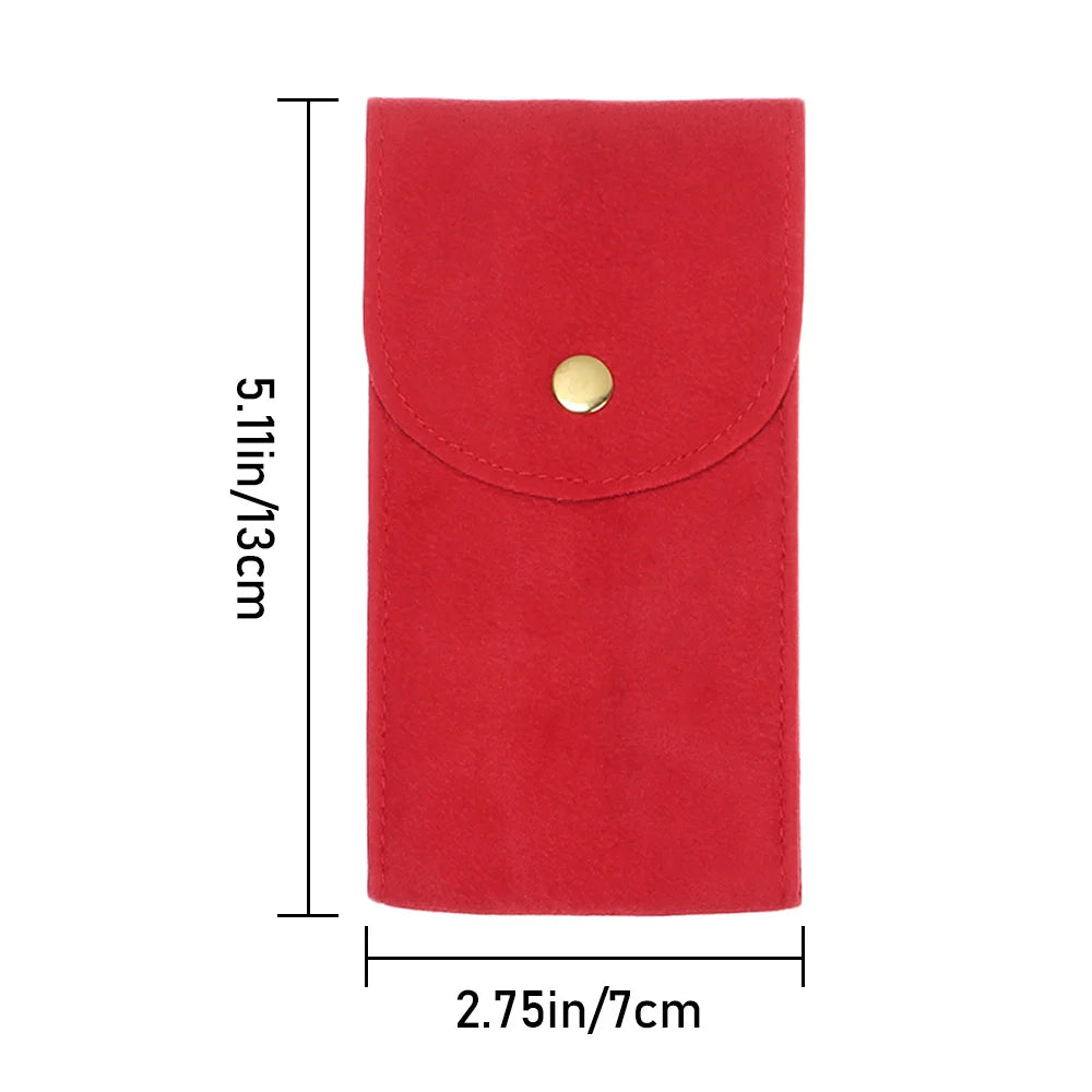 Portable Watch Bag Gift Shock-proof Press Velvet Snap Design Jewelry Box Watch Packing Pouch Storage Bag Single Watch Display