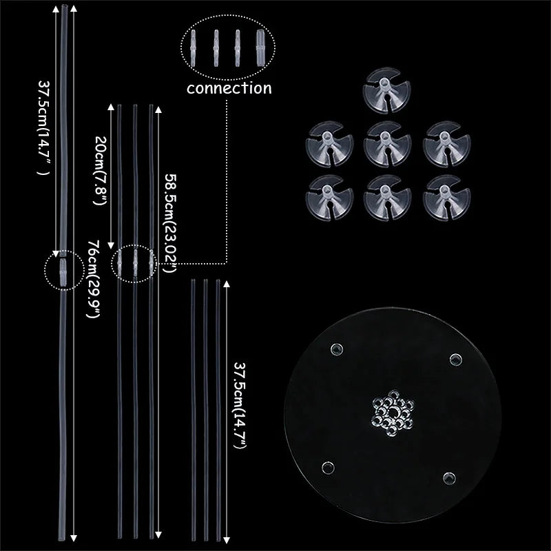 1/2 set Latex Balloon Holder Balloons Stand Column Metallic Balloons Baby Shower Kids Birthday Party Wedding Decoration Supplies