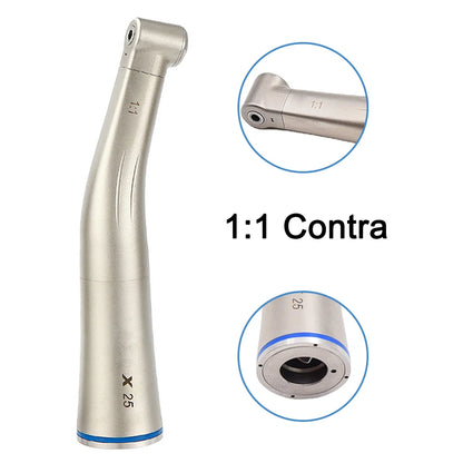 dentistry Contra Angle Low Speed Handpiece 1:1/1:5/20:1 Fiber Optic Straight Contra Angle X25L/X95L Style Air Turbine  dental