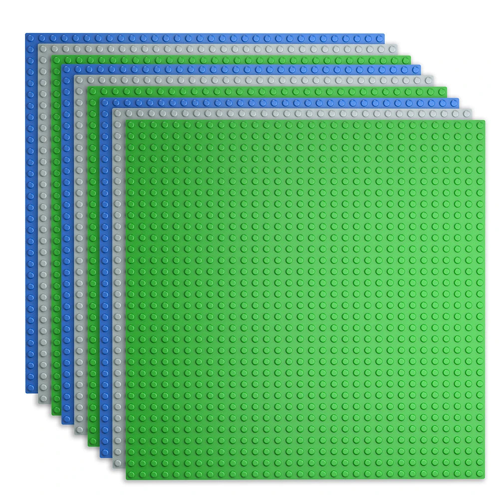 2PCS Classic Baseplates 32x32 16x32 Dots Base Plate MOC Blocks Plastic Building Bricks Assembly Compatible Brand City Friends