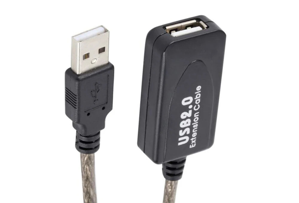 3M 5M 10M 15M 20M 25M 30M USB 2.0 Extension Cable Male to Female Active Repeater Wireless Network Card Extender USB Adapter Cord