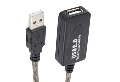 3M 5M 10M 15M 20M 25M 30M USB 2.0 Extension Cable Male to Female Active Repeater Wireless Network Card Extender USB Adapter Cord