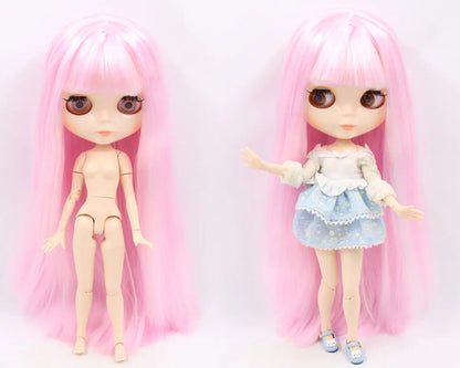 ICY DBS Blyth Doll Joint Body 30CM BJD Toy White Shiny Face and frosted Face with Extra Hands AB and Panel 1/6 DIY Fashion Doll