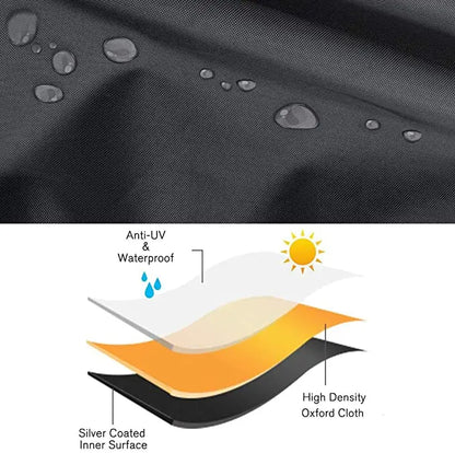 75 Sizes  Furniture Waterproof  Cover For Rattan Table Cube Chair Sofa  Rain Garden Patio Protective Cover Black and Silver