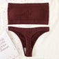 Women Strapless Bra And Panties Set Push Up Bra High Waist Thong  Seamless Underwear Sexy Tube Bra Female Sexy Lingerie Set