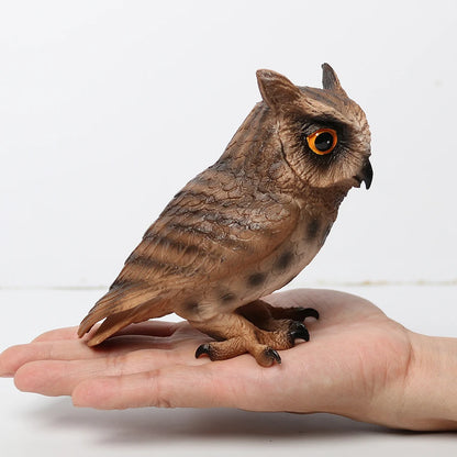 Simulated Bald Eagle Owl pelican Parrot Swan Birds Hand Painted Model Toy Figurine for Kids' Collection Science Educational Toys
