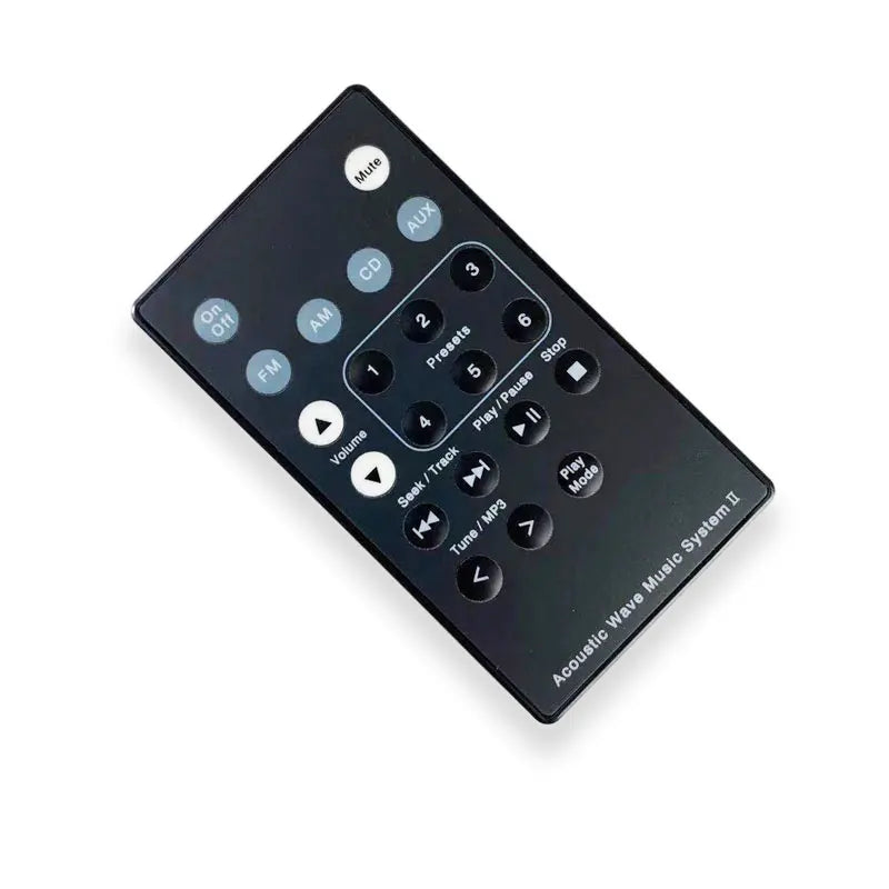 for Bose Acoustic Wave Music System II Remote Control Replacement Black ABS Material for Audio Electronics