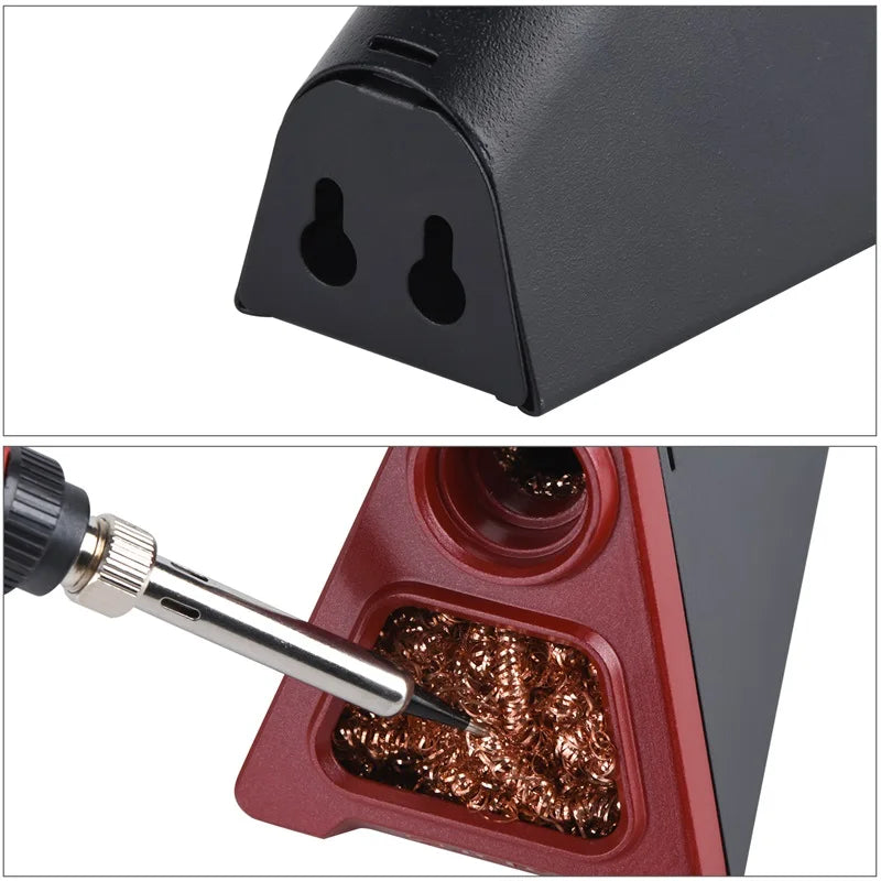 100W Digital Electric Soldering Iron Kit Set 110V/220V Temperature Adjustable Welding Tool Ceramic Heater Soldering Tips Rework