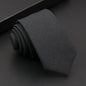 Mens Classic Cotton Ties High Quality Handmade Skinny 6CM Neck Tie Plaid Solid Color Striped Narrow Business Shirt Accessories