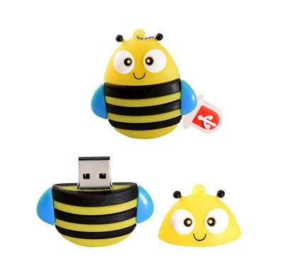 JASTER Uroczy Kreskówkowy Zwierzęcy Pendrive USB 64 GB Pingwin Kot Pamięć USB 32 GB Sowa Dinozaur Pendrive 16 GB Pszczoła Lis Pendrive 8 GB