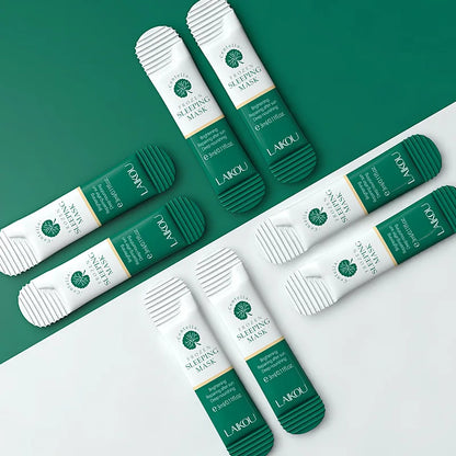 100 Pcs LAIKOU Moisturizing Sleeping Mask Sakura Snail Seaweed Centella Face Mask Tendering & Nourishing Oil-control Skin Care