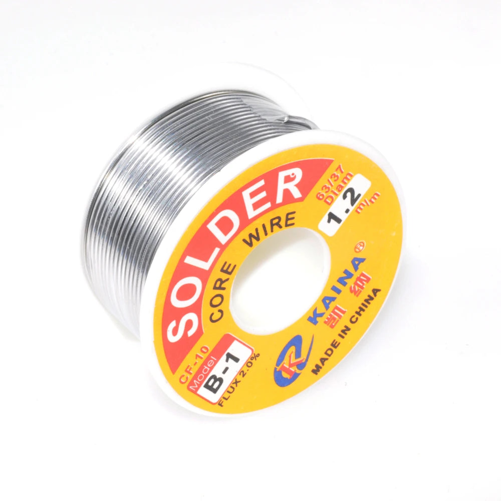 100G Rosin Solder Wire Tin B-1 63/37 CF-10 Flux 2.0% 0.5/0.6/0.8/1.0/1.2/1.5/2.0mm Welding Soldering Iron Cord Reel