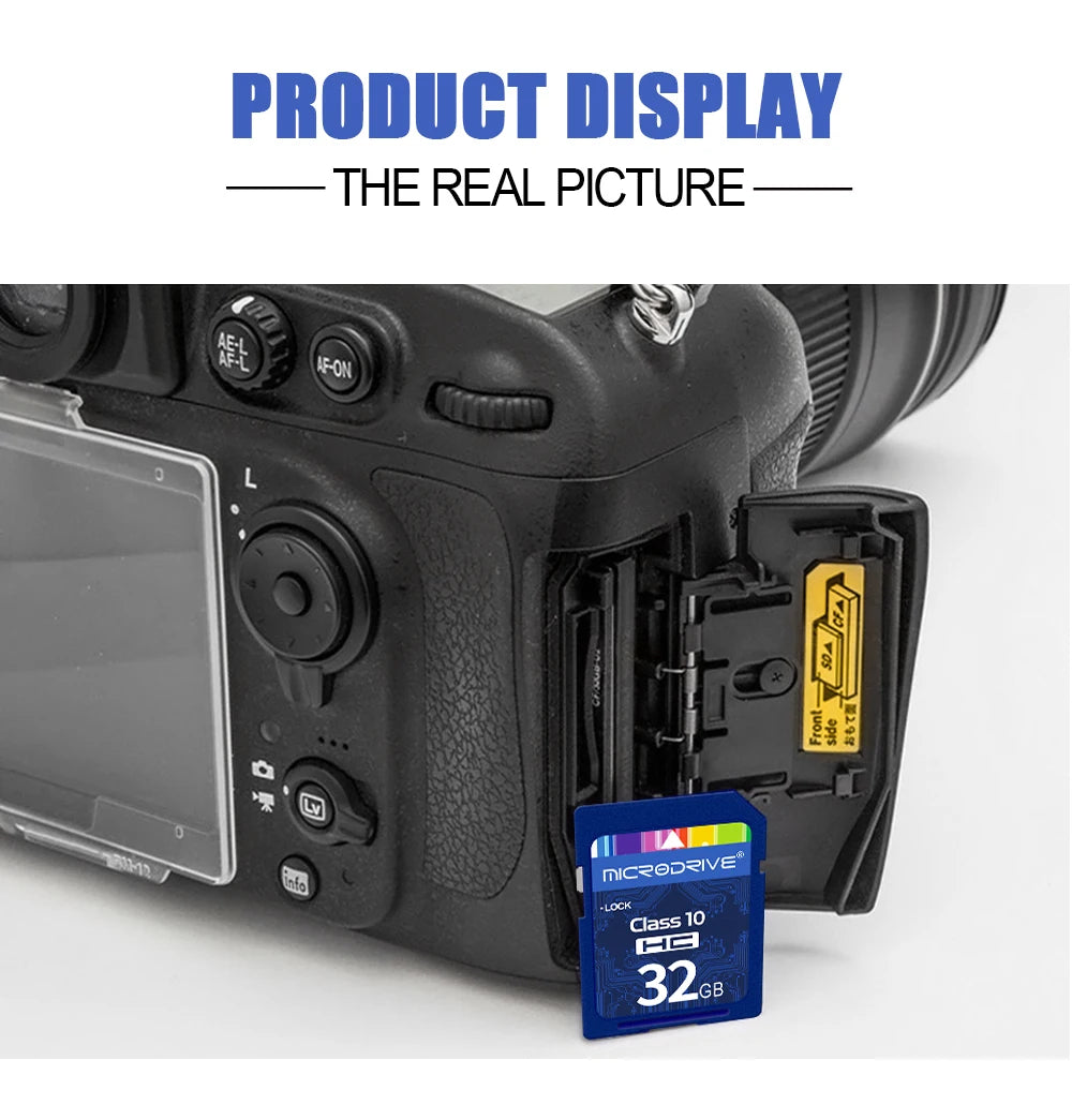 Standard SD Card  64GB 128GB 256GB SDHC/XC 16GB 32GB Normal Full Size Flash SD Memory Card High Speed for Camera