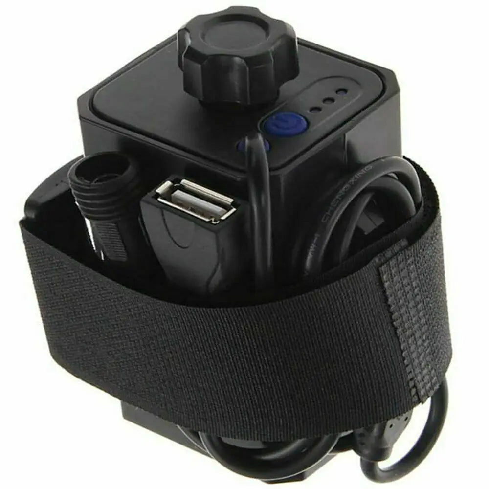 Portable 4X 18650 Waterproof Battery Pack Case Power Bank Storage Box For Bicycle Bike Lamp 8.4V 5V DC Output Without Battery