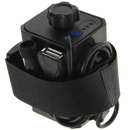 Portable 4X 18650 Waterproof Battery Pack Case Power Bank Storage Box For Bicycle Bike Lamp 8.4V 5V DC Output Without Battery