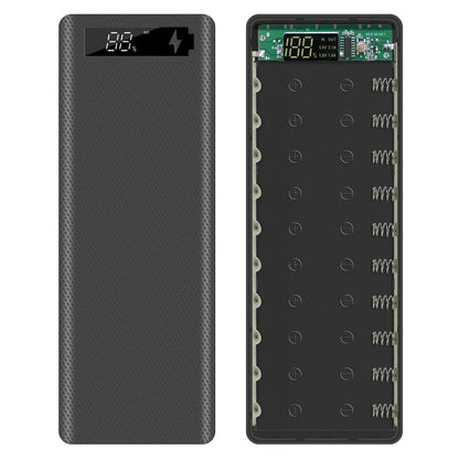 Welding Free 10*18650 Battery Storage Box 2 USB Power Bank Case 5/12V DIY Shell 18650 Battery Holder Case PD QC 3.0 Quick Charge