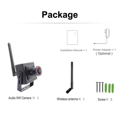 5MP Wifi Mini Kamera Panoramiczna Ip 1080P HD 1.7mm Obiektyw Rybie Oko CCTV Bezpieczeństwo Monitoring Sieciowy Bezprzewodowy Dźwięk Mikro Onvif Mała Kamera
