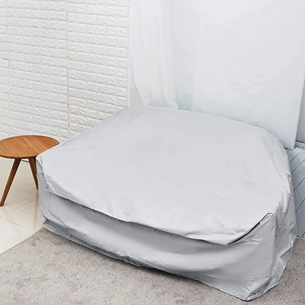 75 Sizes  Furniture Waterproof  Cover For Rattan Table Cube Chair Sofa  Rain Garden Patio Protective Cover Black and Silver