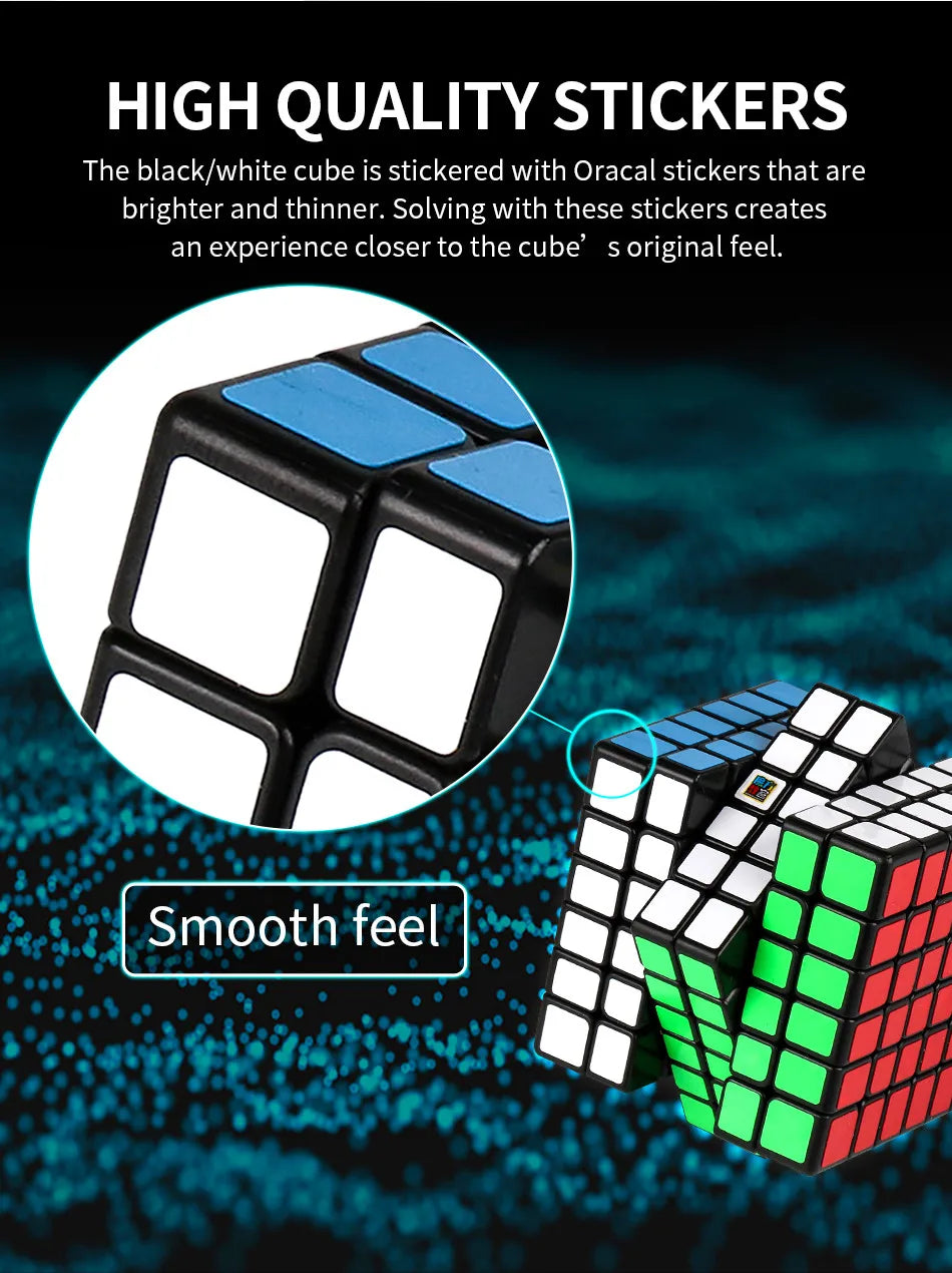 MOYU Speedcube Meilong Magic Cube Stickerless 4x4 5x5 6x6 7x7 8x8  Speed Puzzle Cubes Toys Gift