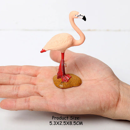 Simulated Bald Eagle Owl pelican Parrot Swan Birds Hand Painted Model Toy Figurine for Kids' Collection Science Educational Toys