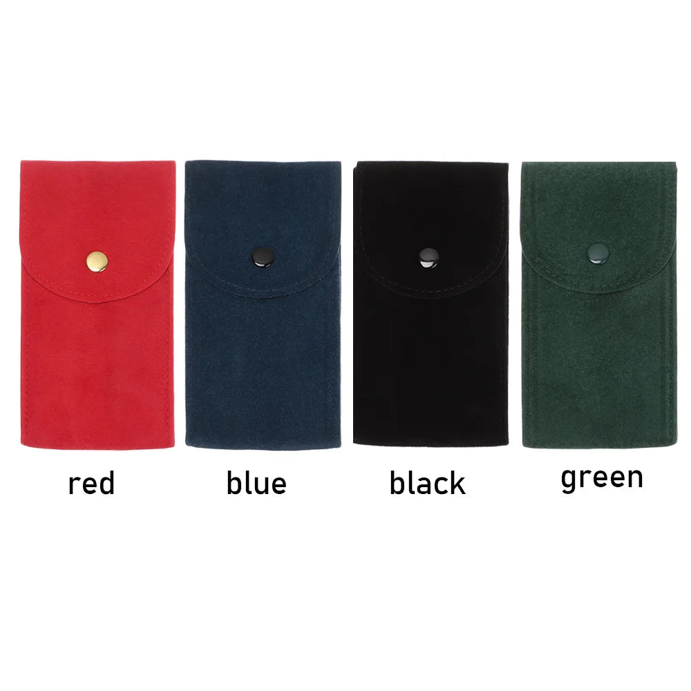 Portable Watch Bag Gift Shock-proof Press Velvet Snap Design Jewelry Box Watch Packing Pouch Storage Bag Single Watch Display