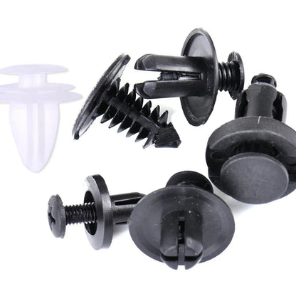 100pcs Trim Panel Retainer Fastener Kit Mixed Auto Fastener Clip Car Body Push Retainer Pin Rivet Bumper Door Car Accessories