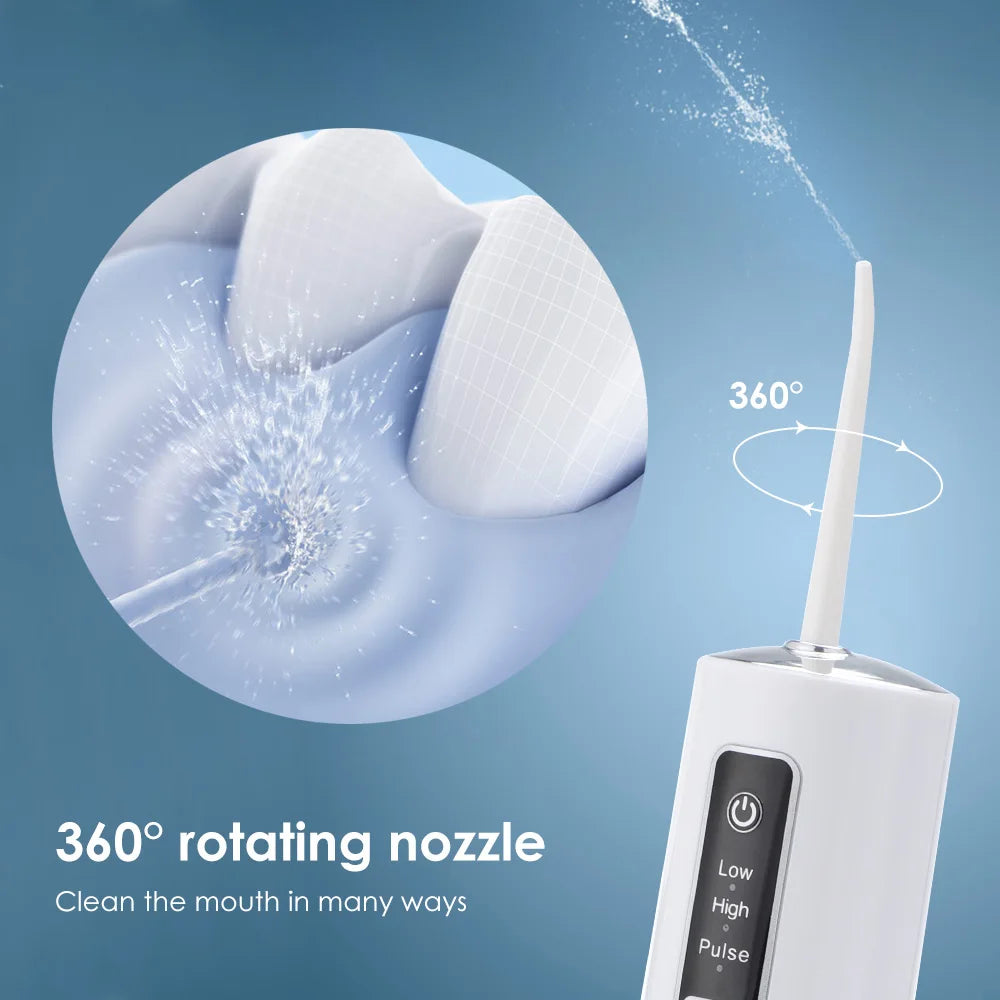 Teeth Oral Irrigator Portable Mouth Washing Machine Interdental Cleaning Irrigator USB Oral Teeth Dental Water Flosser