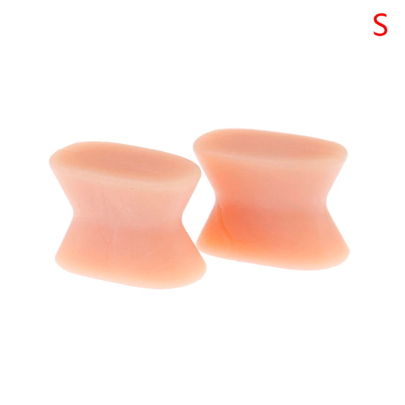 2PCS Silicone Foot Finger Toe Separator Adjuster Hallux Valgus Pedicure Corrector Feet Care Bunion Bone Thumb Valgus Protector