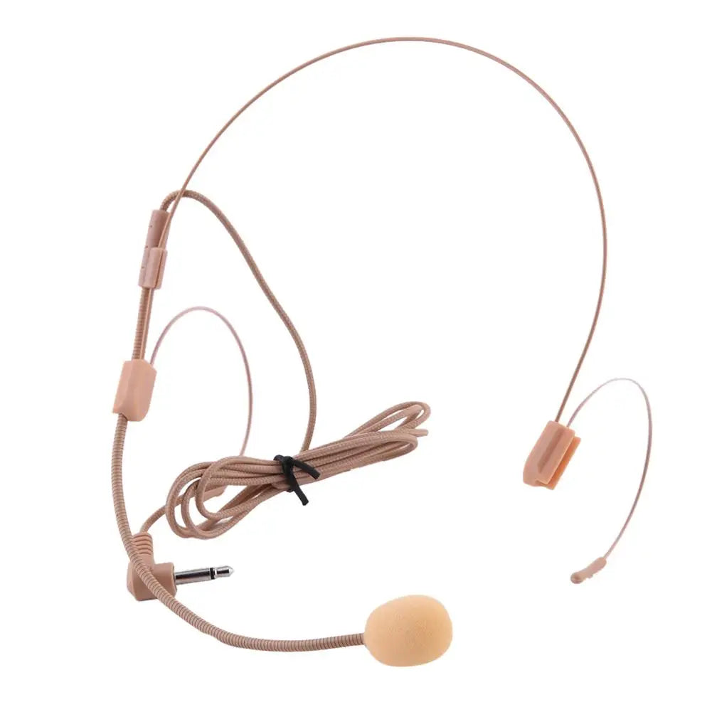 Dual Ear Hook Headset Head Wired Microphone Multifunctional Headset Microphone With 3.5mm Mini Plug For Speech