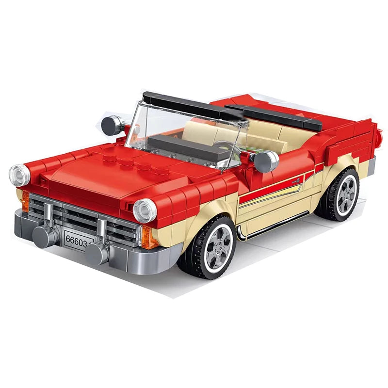 City Speed Racing Car Model Building Blocks DIY Bricks MOC Toy Classic Rally Sports Super Racer Vehicle Christmas gift technique