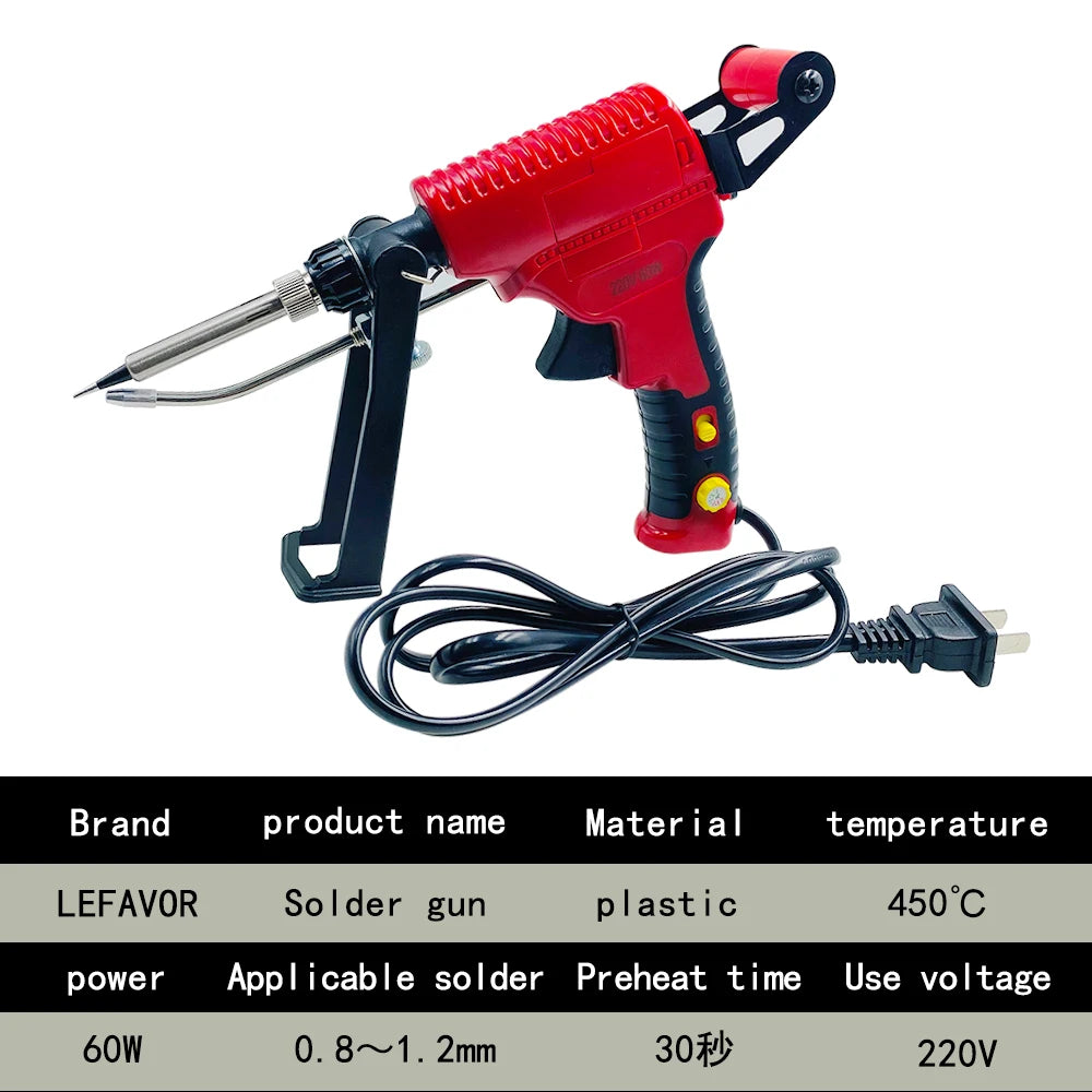 Electric Soldering Iron Gun Hand-held Internal Heating Soldering Iron Automatically Send Tin Gun Soldering Welding Repair Tool
