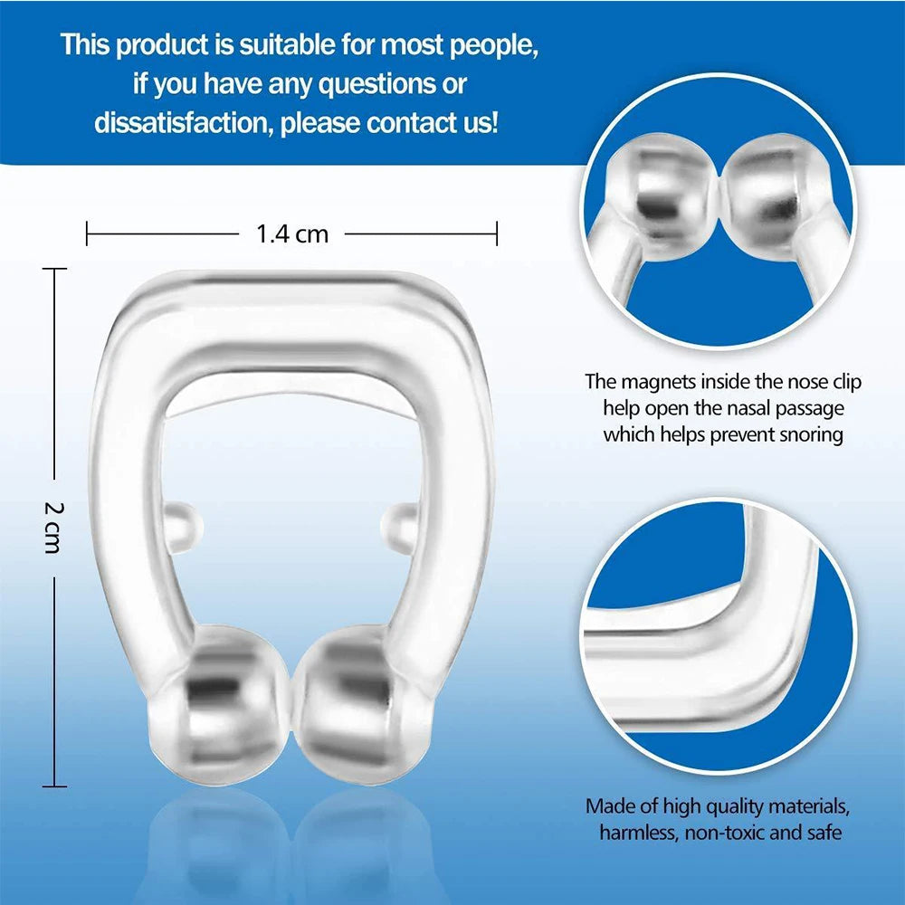 Anti Snoring Device Nose Clip vent blocker Silicone Snore Stop ring silent snore sleep Aid Night Sleeping Apnea Guard Night