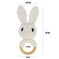 Baby Crochet Animal Rattle Wooden Toys for Children BPA Free Wood Rattle Baby Teether Stroller Game Educational Toy Newborn Gift