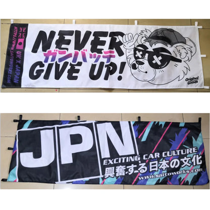 Custom Nobori Flag Indoor Or Outdoor 60x180cm Decoration Hanging Polyester Customize Banner For Advertising Speech Election