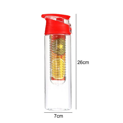 28oz Infuser Sport Water Bottle Fruit Filter Cup Fruit Infuser Water Bottle With Flip-Top Handle Healthy Hydration Reusable