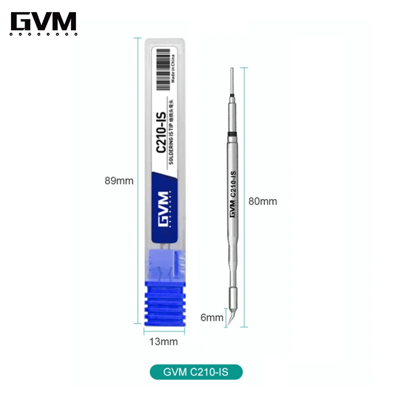GVM C210 Series Integrated Soldering Iron Tips and Heating Core Efficient Heat Conduction Temperature Recovery for GVM T210