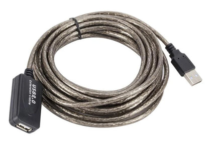 3M 5M 10M 15M 20M 25M 30M USB 2.0 Extension Cable Male to Female Active Repeater Wireless Network Card Extender USB Adapter Cord