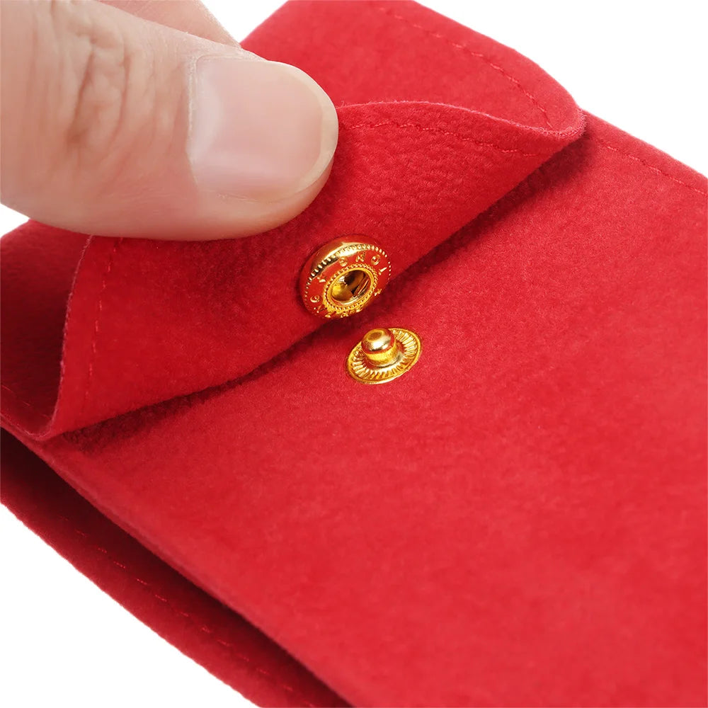 Portable Watch Bag Gift Shock-proof Press Velvet Snap Design Jewelry Box Watch Packing Pouch Storage Bag Single Watch Display