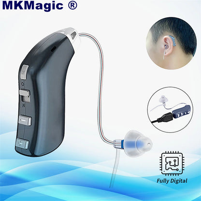 20 channel 2025 New Best Rechargeable Digital Hearing AidTone Sound Amplifier Portable Deaf Elderly BTE Hearing Aids