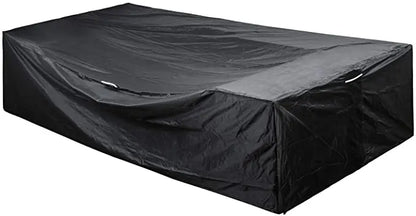 75 Sizes  Furniture Waterproof  Cover For Rattan Table Cube Chair Sofa  Rain Garden Patio Protective Cover Black and Silver