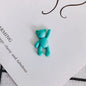 10PCS/lot DIY Cute Cartoon Teddy Bear Pendant Jewelry Accessories Wholesale Alloy Spray Paint Simple Multicolor Jewelry Material