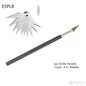Engraving Non-Slip Metal Scalpel Knife Kit + 50/20/10/5pcs #11 Blades Cutter Craft Knives for Mobile Phone PCB Repair Hand Tools