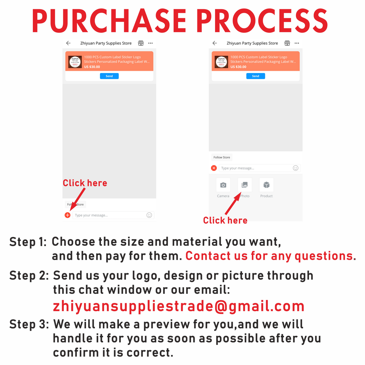 500PCS Custom Stickers Customized Logo Labels Wedding Birthday Baptism Packaging Print Your Own Sticker Personalized Stickers