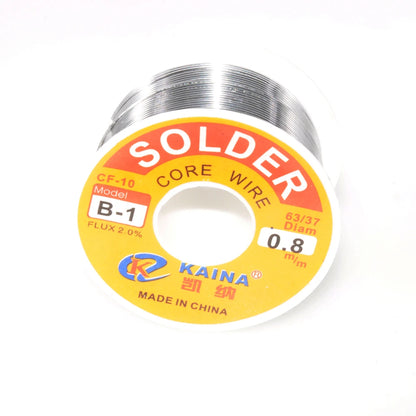 100G Rosin Solder Wire Tin B-1 63/37 CF-10 Flux 2.0% 0.5/0.6/0.8/1.0/1.2/1.5/2.0mm Welding Soldering Iron Cord Reel